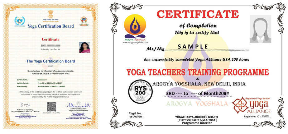 Online yoga teacher training course - Arogya Yogshala